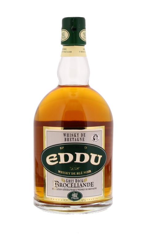 Eddu, Brocéliande, Whisky de Bretagne, Pur Blé noir, France, 0.70 Whisky/Whiskey 43.0°