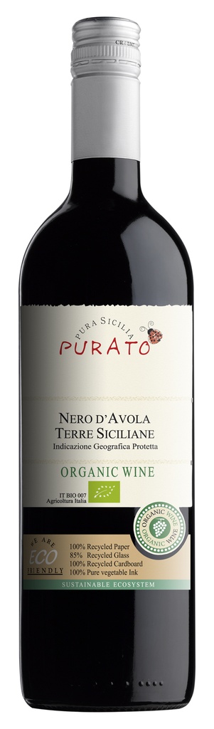Purato, Nero d'Avola, 2024, Terre Siciliane, Italie, 0.75 Rouge